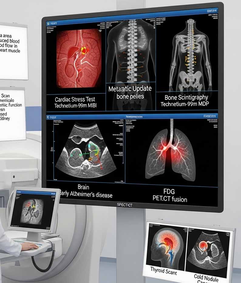 تشخیص انواع بیماری های با اسکن هسته ای